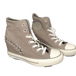 Converse Hidden Wedge Platform Plus Hi Studded Sneakers Women 9